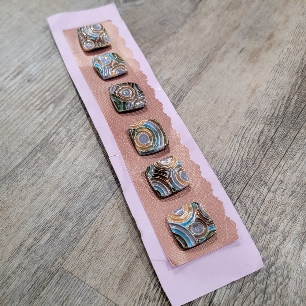 Handmade Raku Fired Clay Sewing Buttons